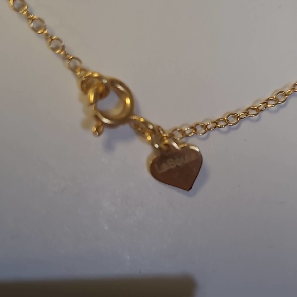 LaSoula Gold Plated Sterling Silver Y Drop Necklace - Picture 5 of 6